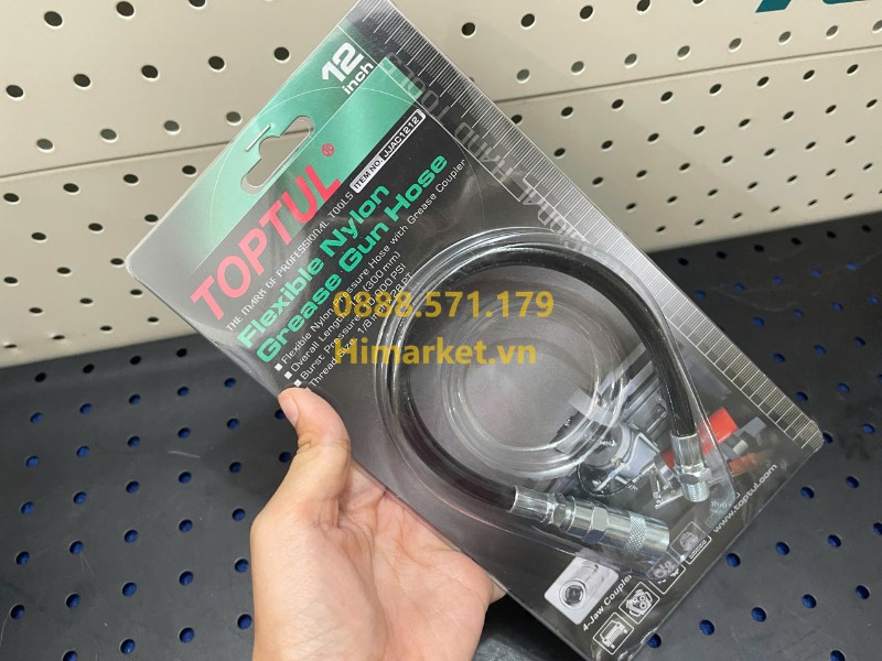 Dây bơm mỡ mềm Toptul chịu áp suất cao