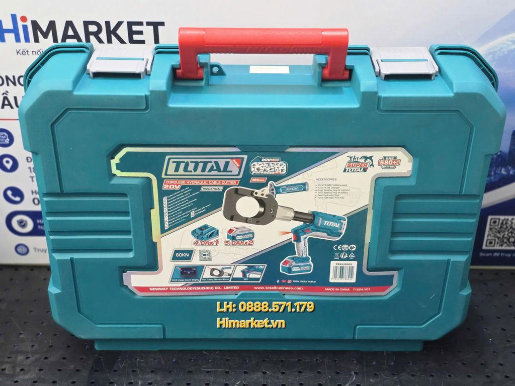 Máy cắt cáp thủy lực dùng pin 20V Total TRCLI2005 chính hãng