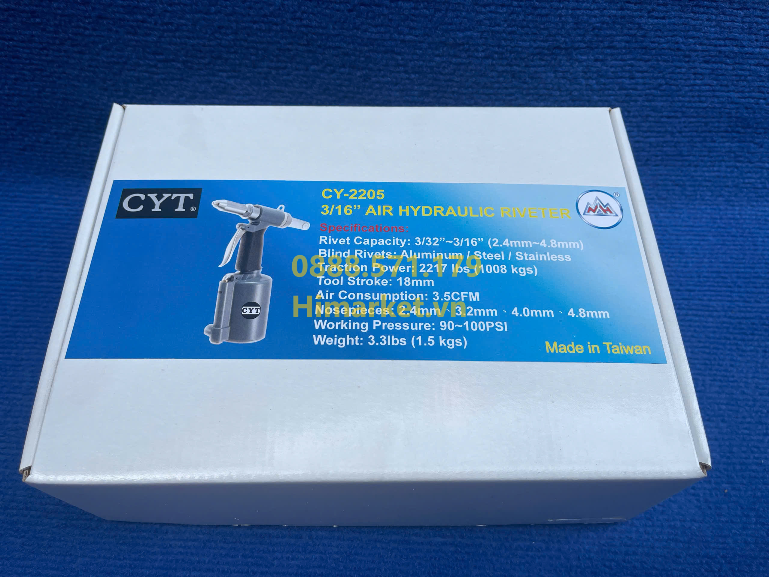 Súng Bắn Rivet CYT CY-2205 Khí Nén – Rút Inox 4.8mm Mạnh Mẽ - Himarket.vn