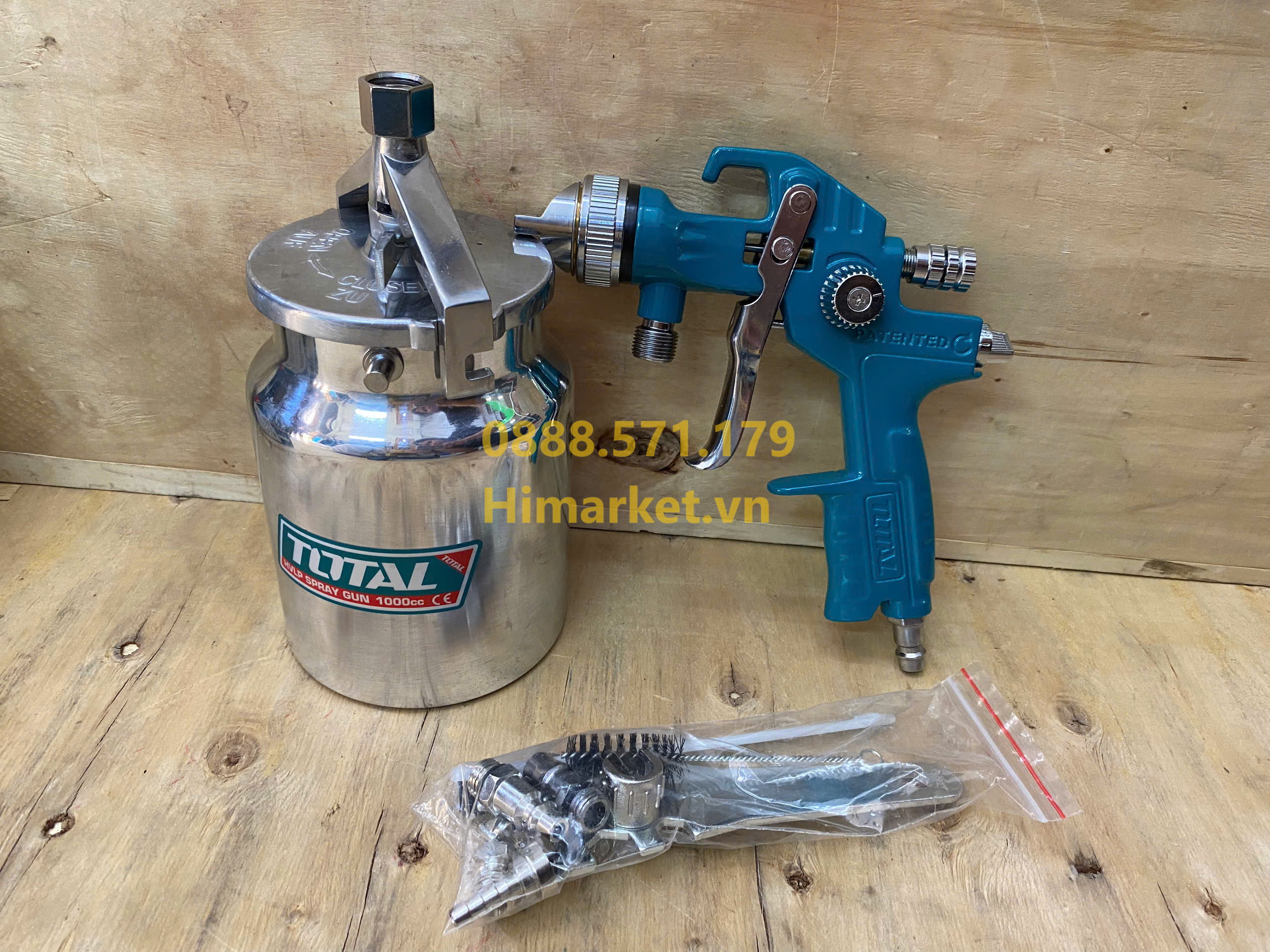 súng phun sơn total tat11004 bình 1000cc