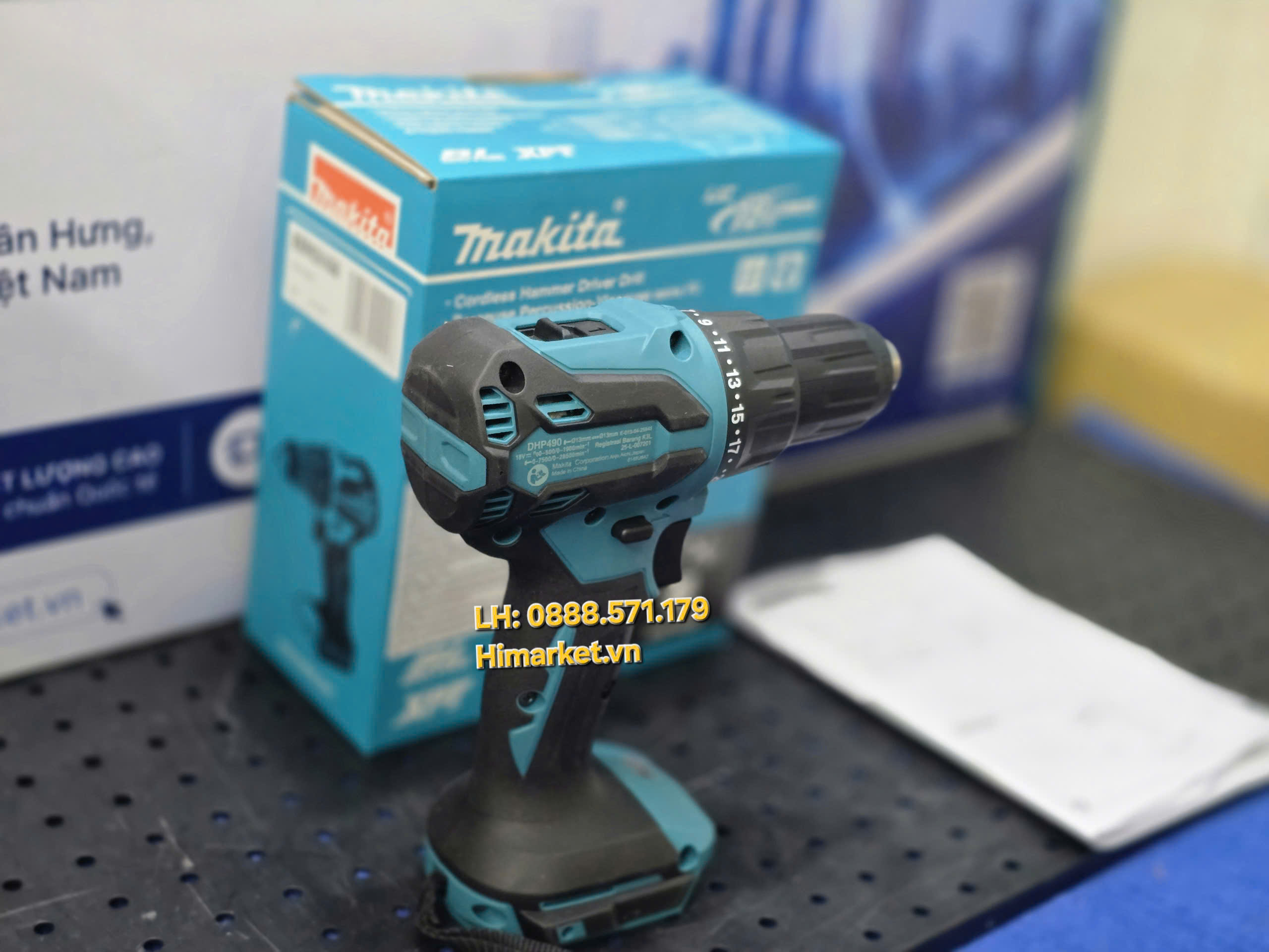Thân máy khoan pin Makita DHP490Z không chổi than chính hãng