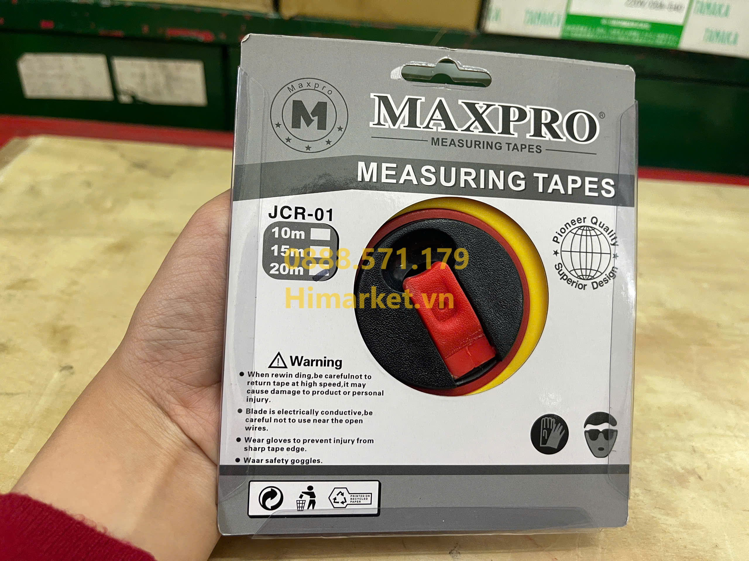 Thước cuộn thép Maxpro JCR01 chính hãng