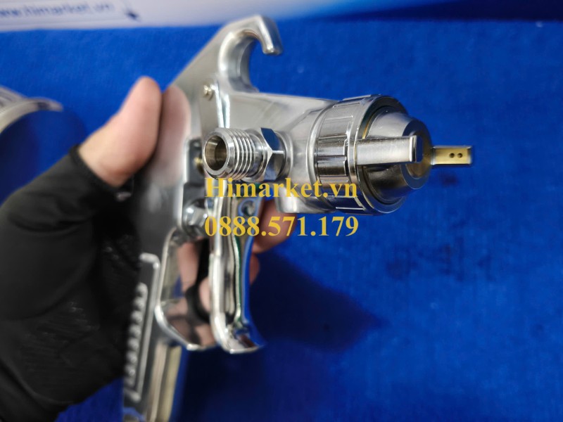 Chi tiết các núm điều chỉnh lượng sơn và độ xòe trên súng Yunica K-888