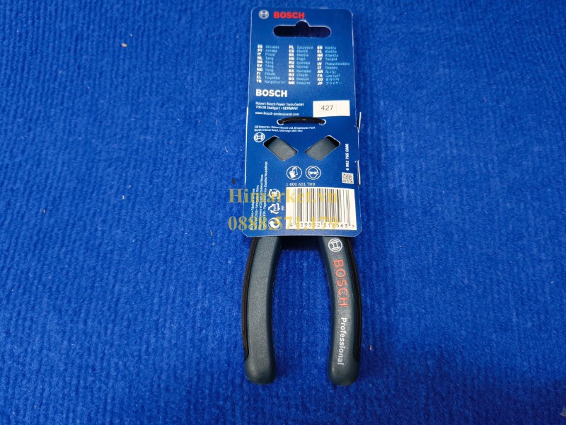 Toàn cảnh mặt sau sản phẩm kềm cắt chéo Bosch 160mm