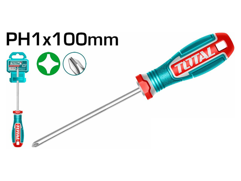 Tua Vít Bake PH1x100mm Total TSDPH1100 Tua vít bake PH1x100mm Total TSDPH1100 chất liệu thép S2 đầu từ tính mạnh chính hãng giá tốt tại Himarket