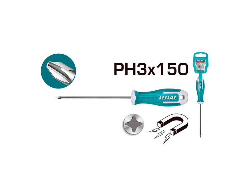 Tua Vít Bake PH3 8x150mm Total THT26PH3150 Tua vít bake PH3 8x150mm Total THT26PH3150 chất liệu thép S2 trục 8mm chính hãng giá tốt tại Himarket