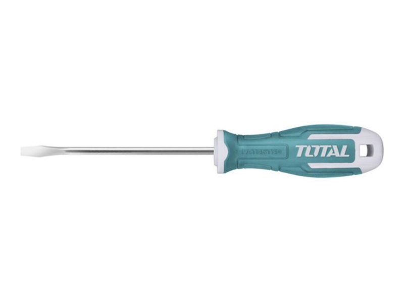 Tua vít dẹp 4x100mm Total THT264100 chất liệu thép S2 mũi dẹp 4mm chính hãng giá tốt tại Himarket