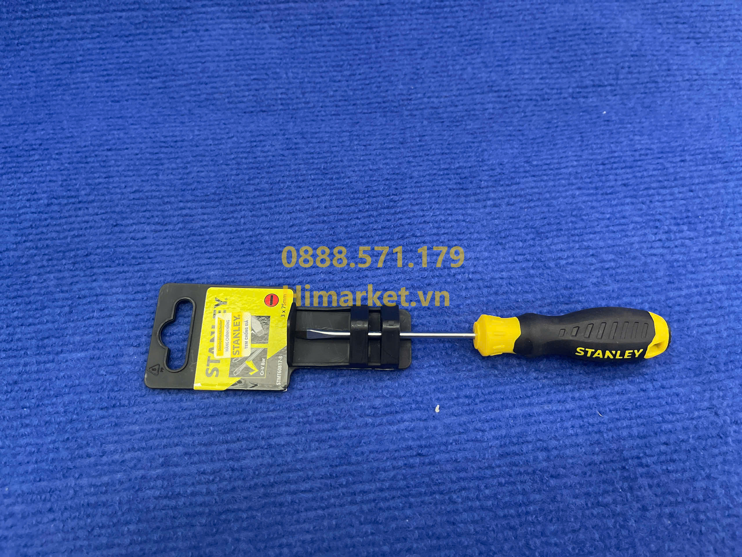 Tuốc nơ vít dẹp Stanley 3x75mm