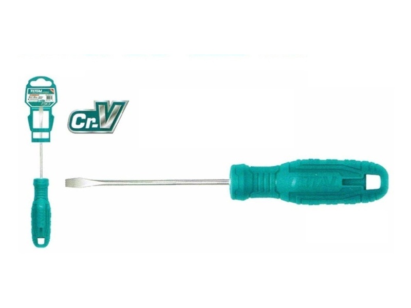 Tuốc nơ vít dẹp 5x100mm Total THTDC2146 chất liệu thép 40Cr đuôi tròn chính hãng giá tốt tại Himarket