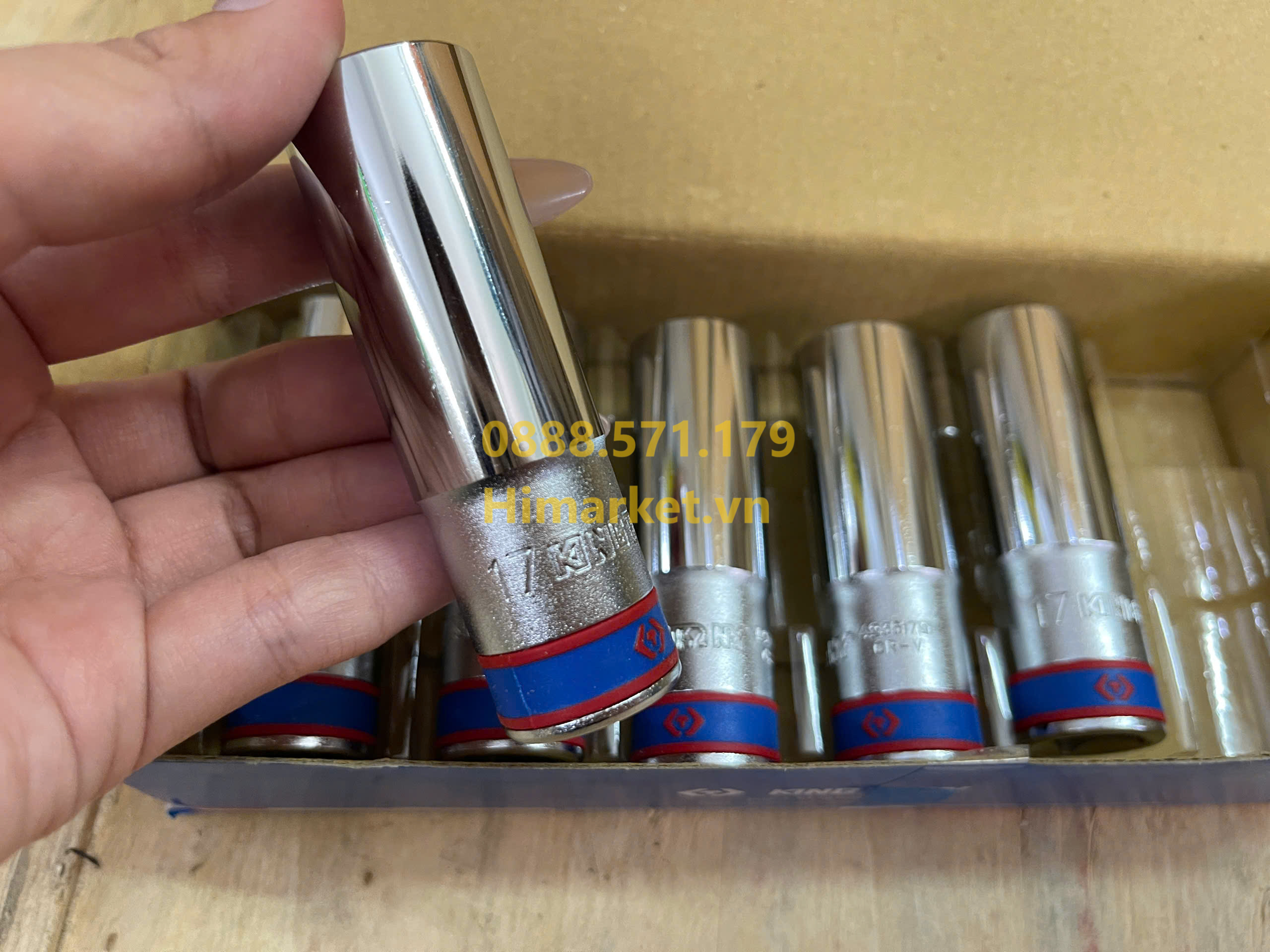 Tuýp 1/2 inch dài Kingtony 423517 17mm chính hãng