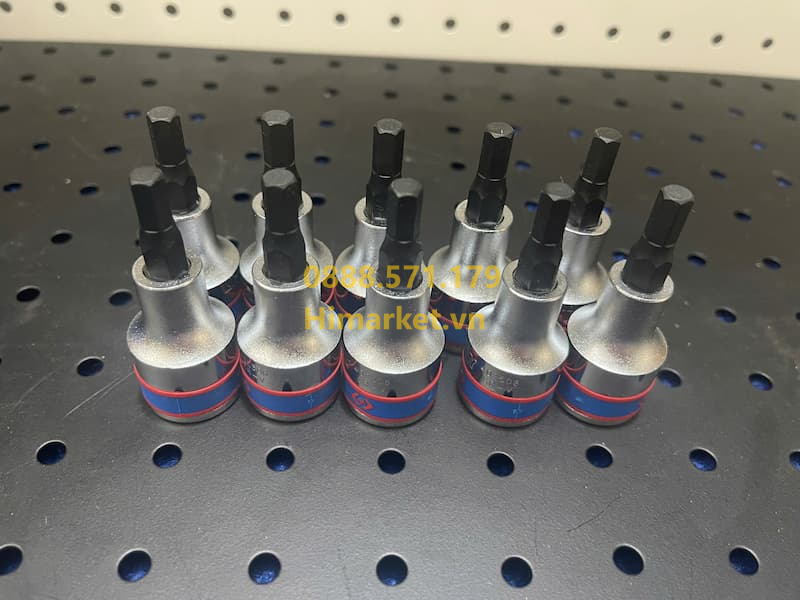 Chi tiết mũi lục giác H6 trên đầu tuýp Kingtony 402506