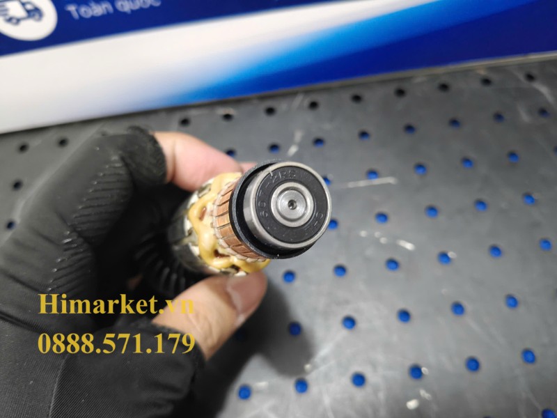 Vòng bi đuôi 607-2RS lắp sẵn trên rotor máy mài Makita 515613F9