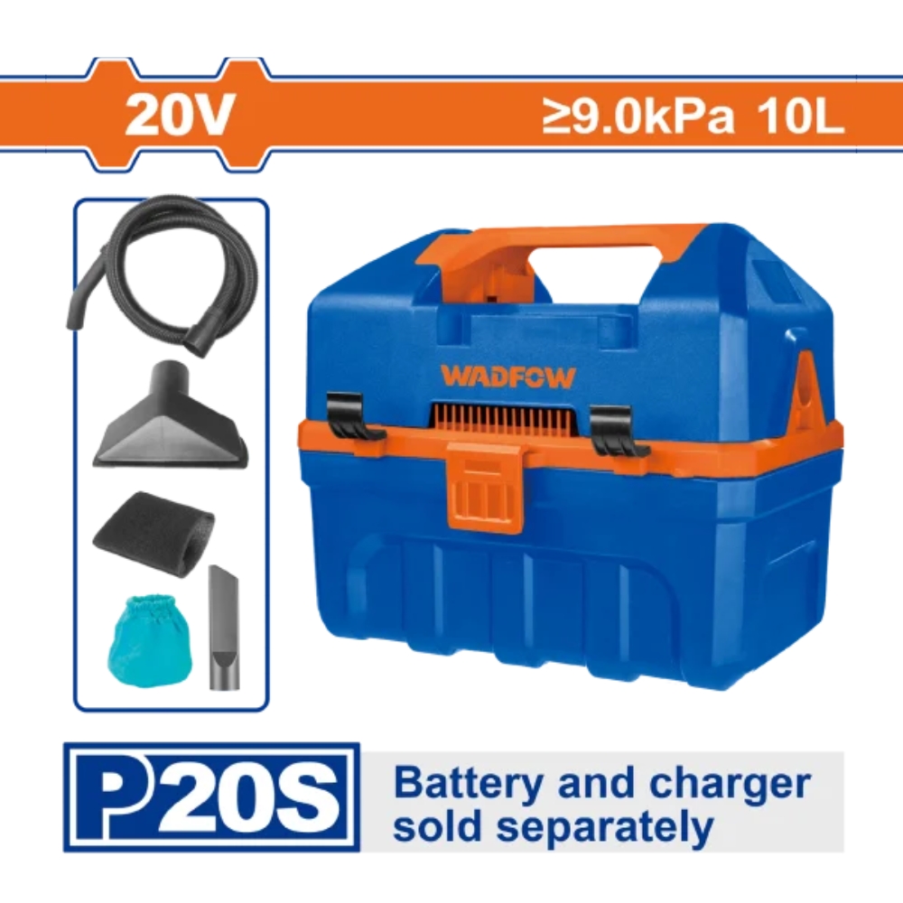 Máy hút bụi dùng pin 20V-10L Wadfow WQV2A10