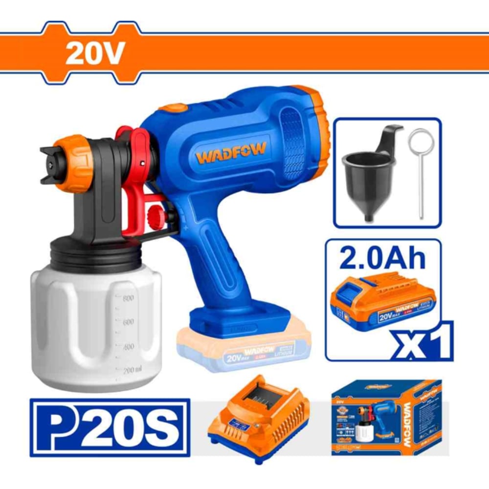 Máy Phun Sơn Dùng Pin 20V Wadfow WSU30664