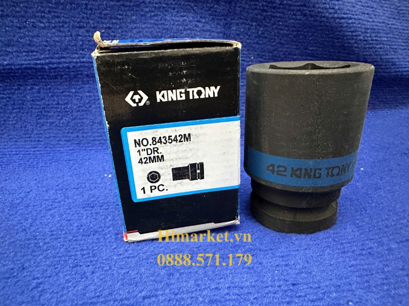 Đầu khẩu 42mm Kingtony 843542M Cr-Mo chịu lực cao cho công nghiệp
