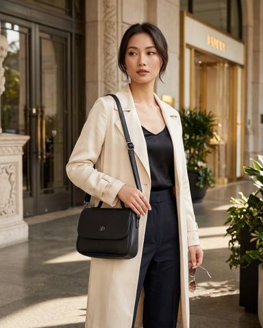 Túi màu đen mang lại cho người đeo sự sang trọng