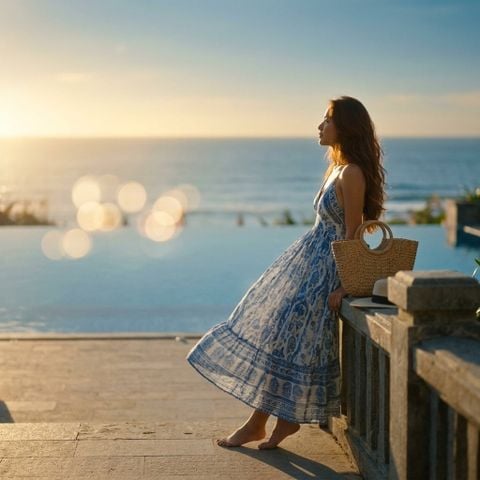 Váy maxi bay bổng