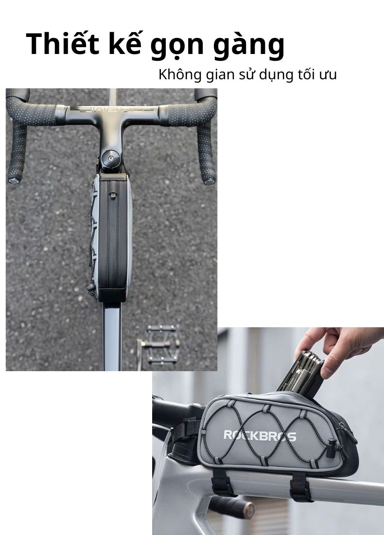 Túi treo Ghi đông xe đạp siêu gọn Rockbros 3012010901