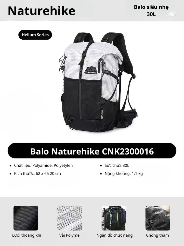 Balo du lịch dã ngoại Naturehike Helium Series