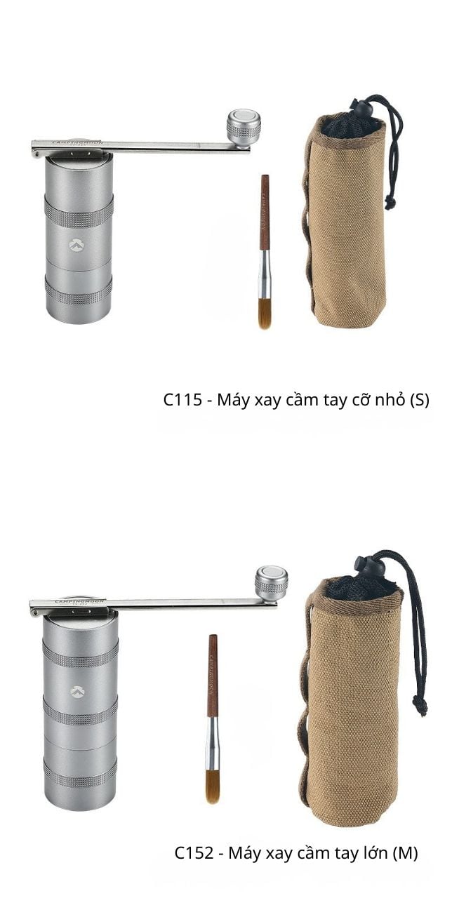 Cối xay cà phê Inox Campingmoon CC-152/Campingmoon CC-115