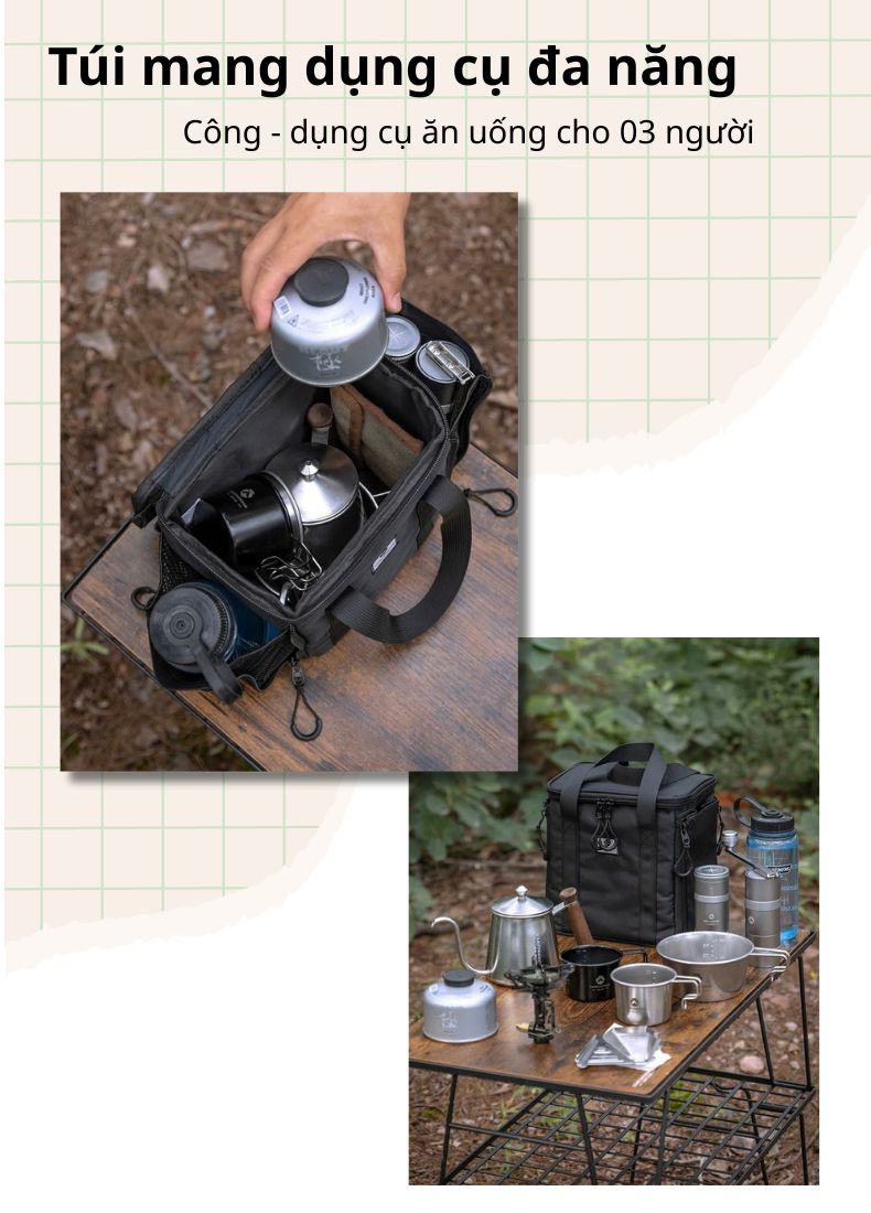 Túi đựng bếp gas xách tay Campingmoon BKXD-5F-B