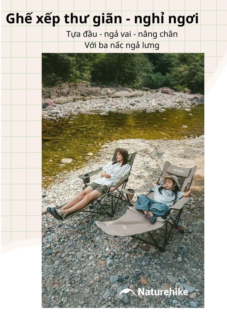 Naturehike CNK2550JJ023 - Ghế ngồi thư giãn ngoài trời T05