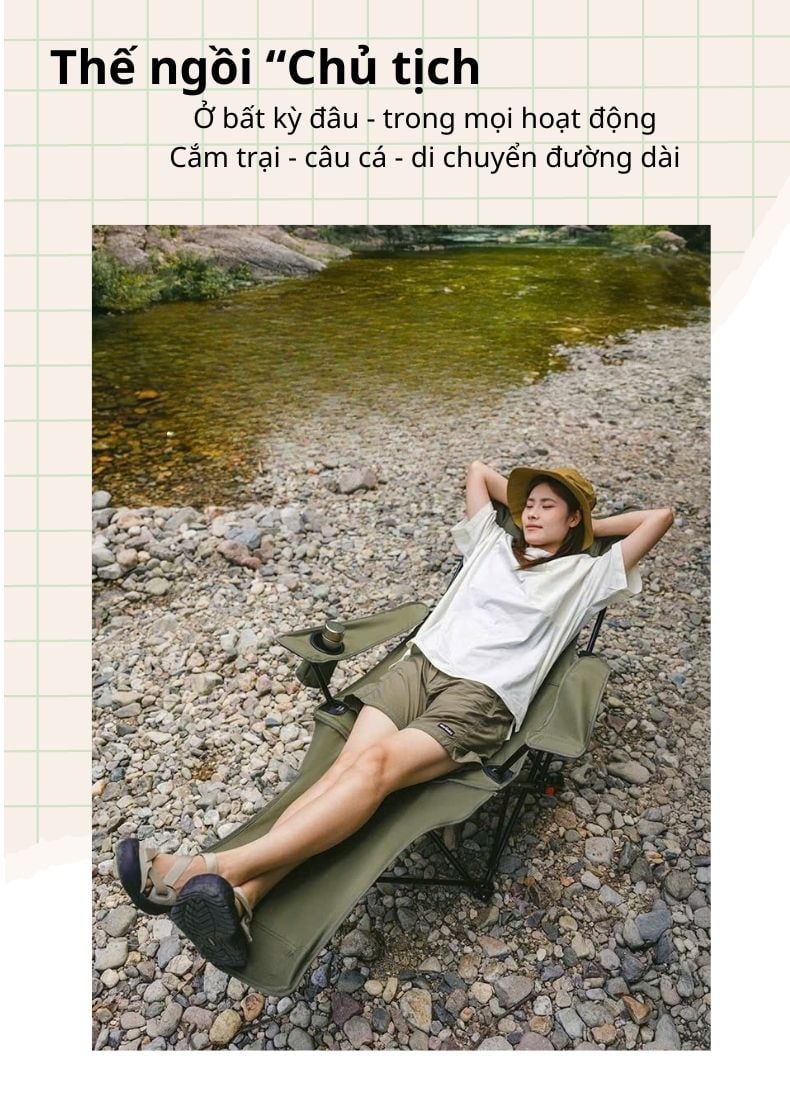 Naturehike CNK2550JJ023 - Ghế ngồi thư giãn ngoài trời T05