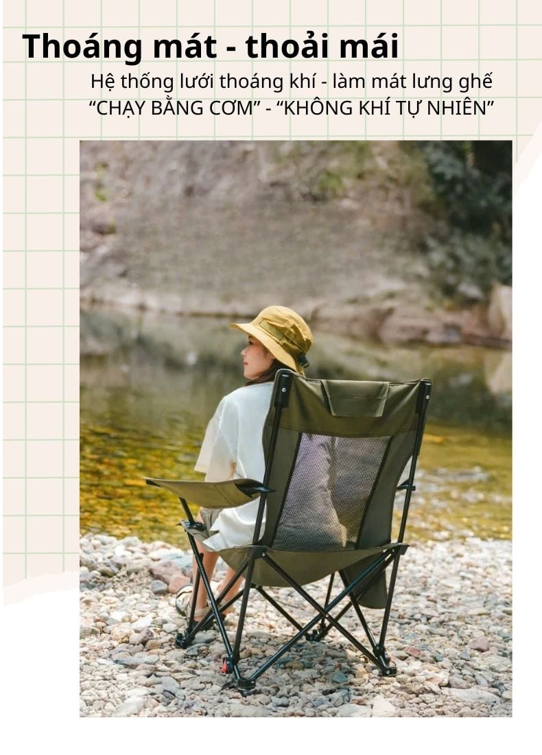 Naturehike CNK2550JJ023 - Ghế ngồi thư giãn ngoài trời T05