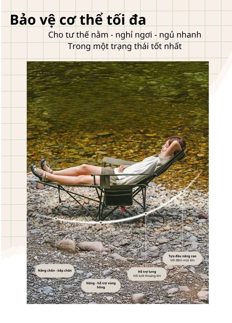 Naturehike CNK2550JJ023 - Ghế ngồi thư giãn ngoài trời T05