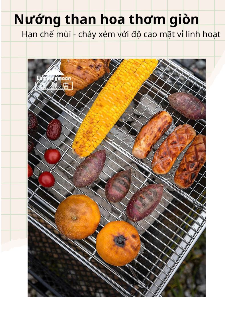 Bếp nướng Campingmoon X-TWO dành cho 4-5 người