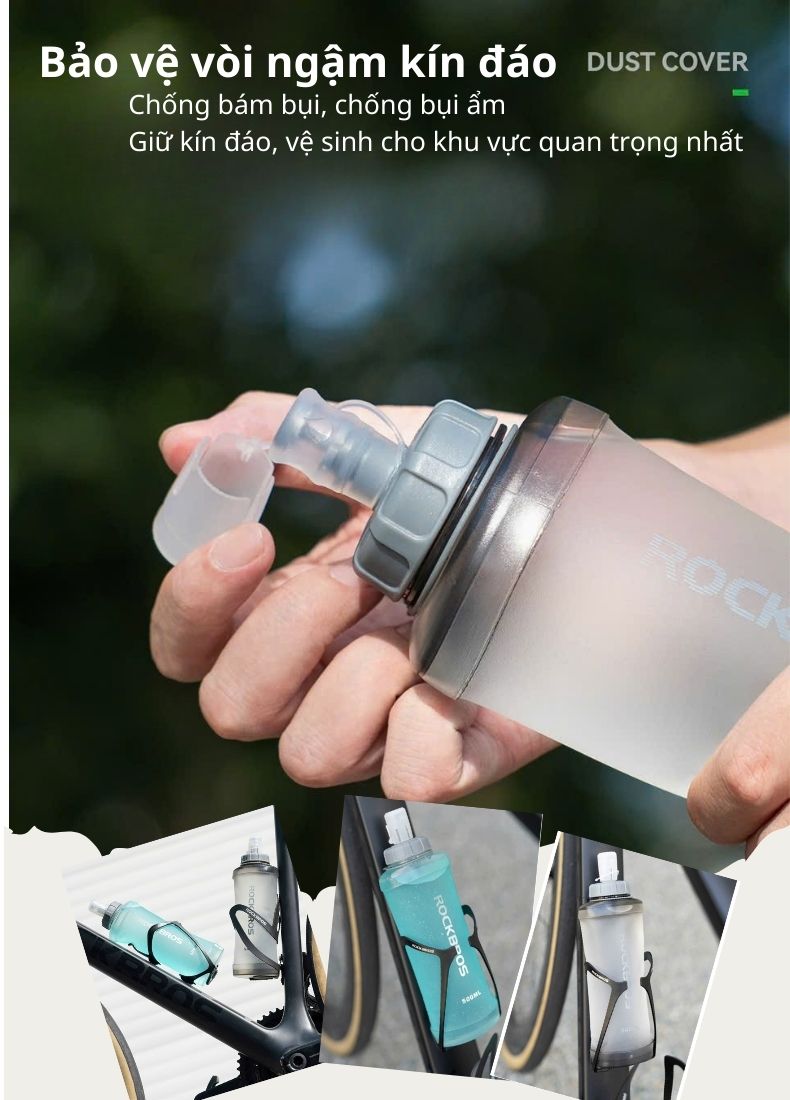 Bình nước mềm chuyên dùng cho thể thao Rockbros 350017