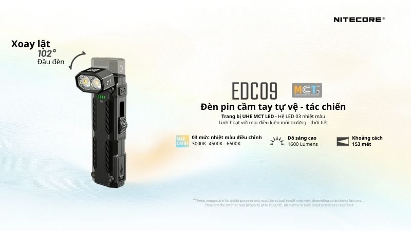 Đèn pin cầm tay Nitecore Ultra Slim EDC09