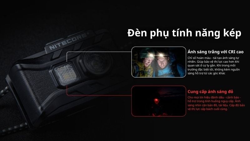 Nitecore NU20 Classic - Đèn pin đội đầu siêu nhẹ đa năng