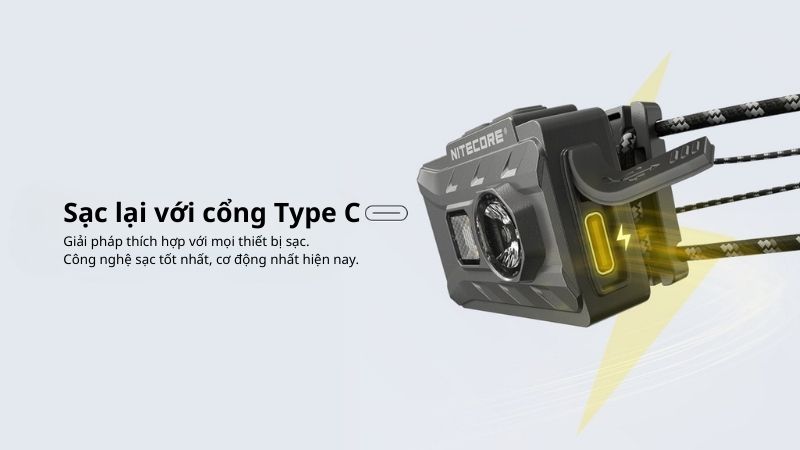 Nitecore NU20 Classic - Đèn pin đội đầu siêu nhẹ đa năng