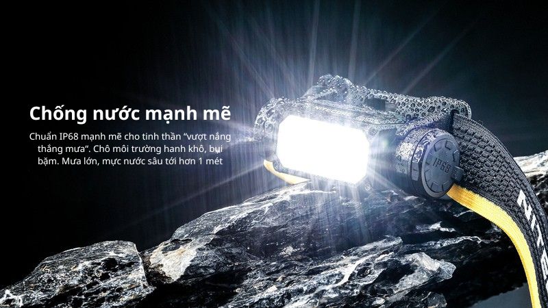 đèn pin đội đầu nitecore hc65 uhe