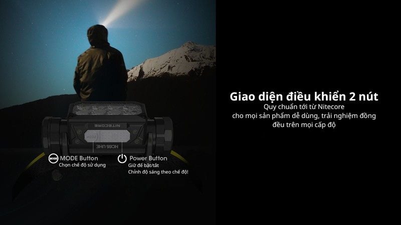 đèn pin đội đầu nitecore hc65 uhe