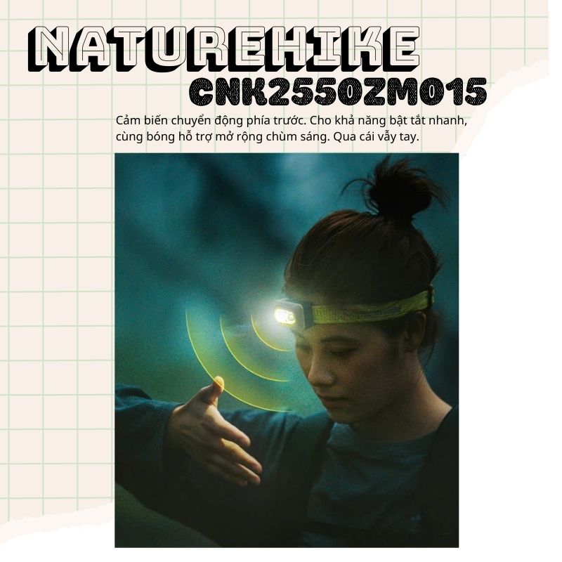 Naturehike CNK2550ZM015 - Đèn pin đội đầu cho hoạt động dã ngoại
