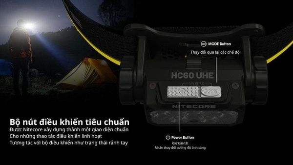 Nitecore HC60 UHE - Đèn pin nâng cao cho hoạt động ngoài trời