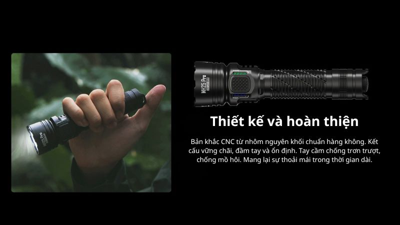 Đèn pin tác chiến cầm tay siêu gọn Nitecore NH25 Pro