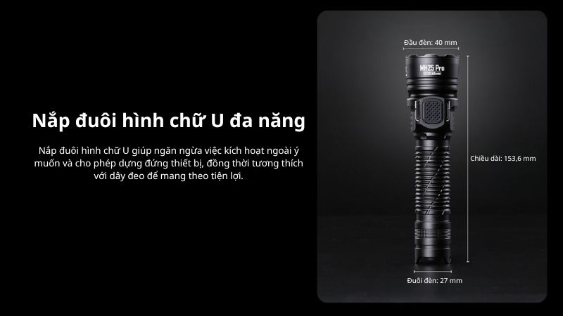 Đèn pin tác chiến cầm tay siêu gọn Nitecore NH25 Pro