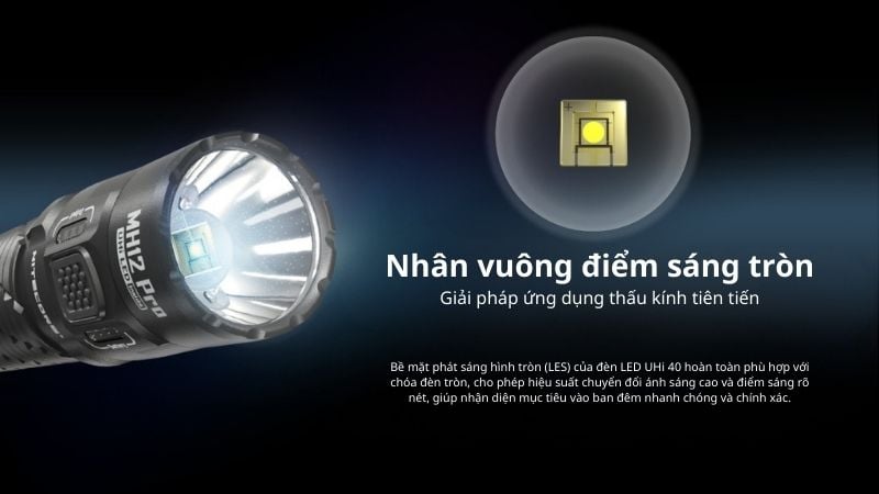 Đèn pin tự vệ siêu nhỏ Nitecore MH12 Pro