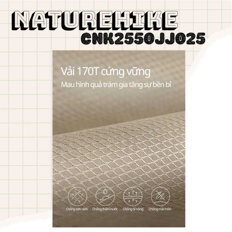 Ghế ngồi dã ngoại, câu cá gọn nhẹ Naturehike CNK2550JJ025