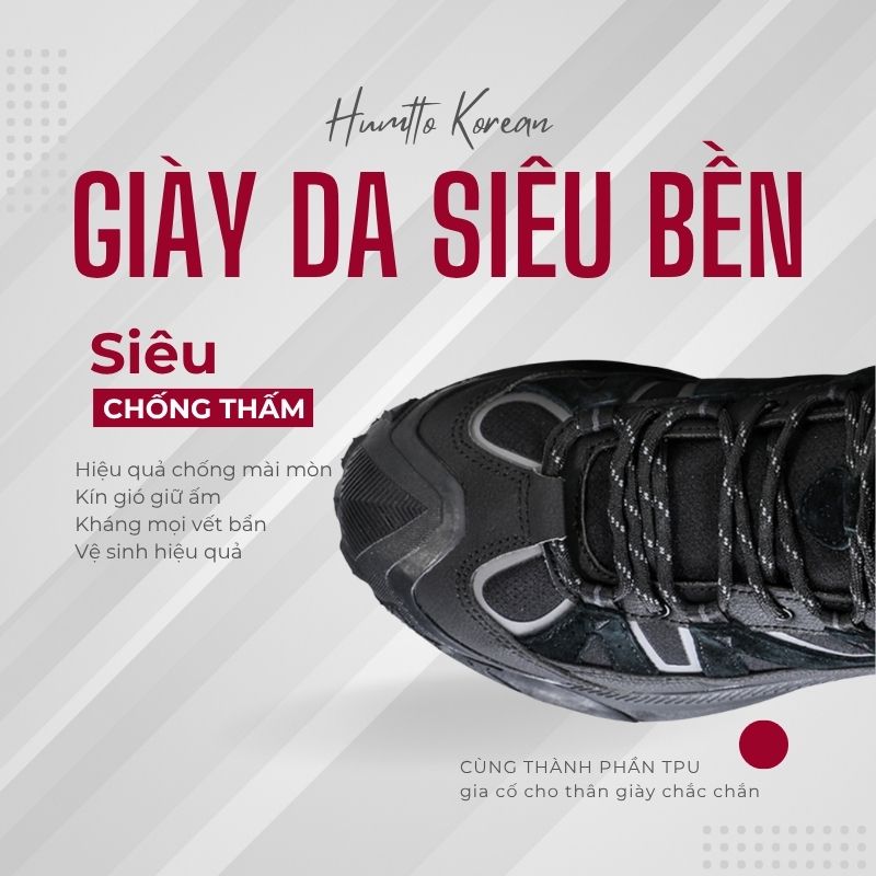 Giày leo núi cổ lửng nam Humtto 260996A