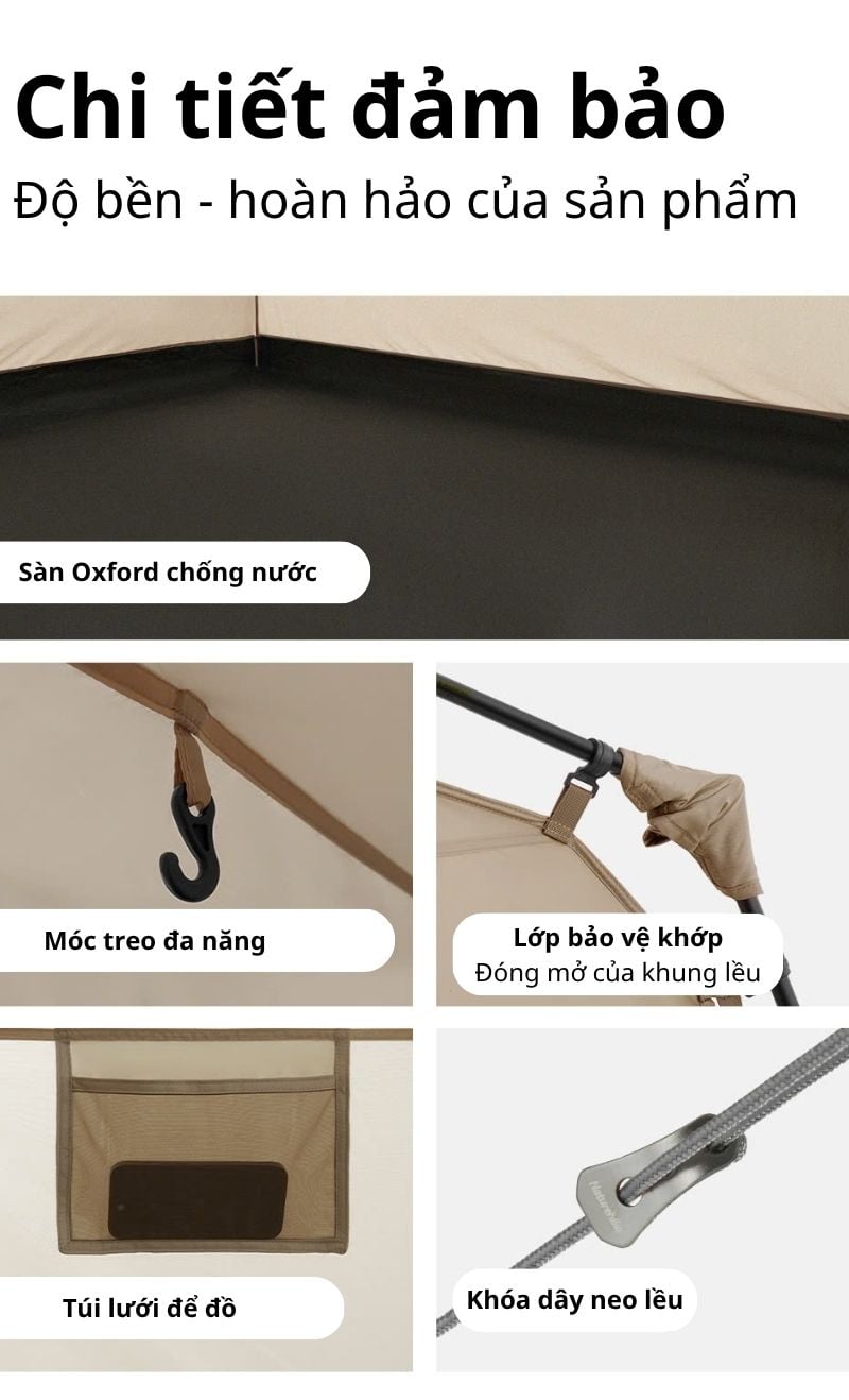 Naturehike CNK2550WS043 - Lều cắm trại Naturehike Village cao cấp