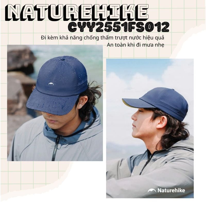 Mũ lưỡi trai thời trang nhẹ Naturehike CYY2551FS012