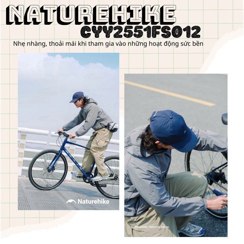 Mũ lưỡi trai thời trang nhẹ Naturehike CYY2551FS012