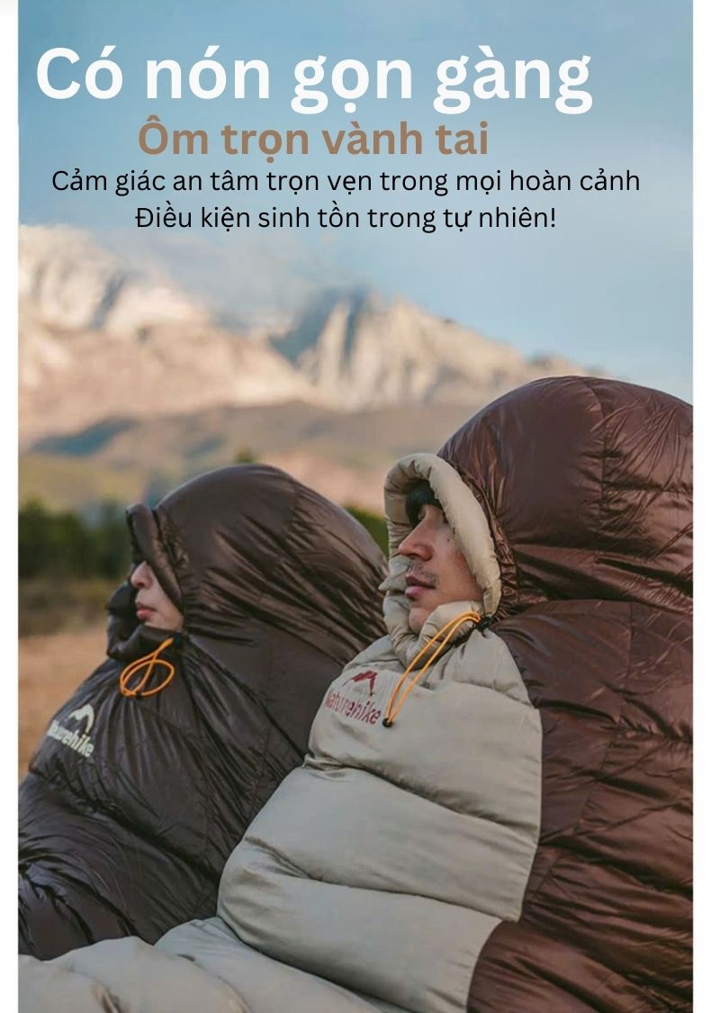 Túi ngủ lông vũ Naturehike cao cấp CNK2550WS014