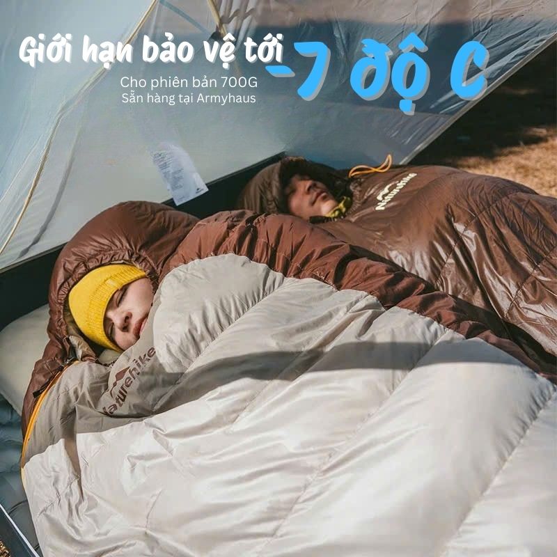 Túi ngủ lông vũ Naturehike cao cấp CNK2550WS014