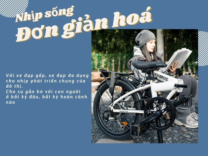 Xe đạp gấp đa dụng Rockbros SKN-20E