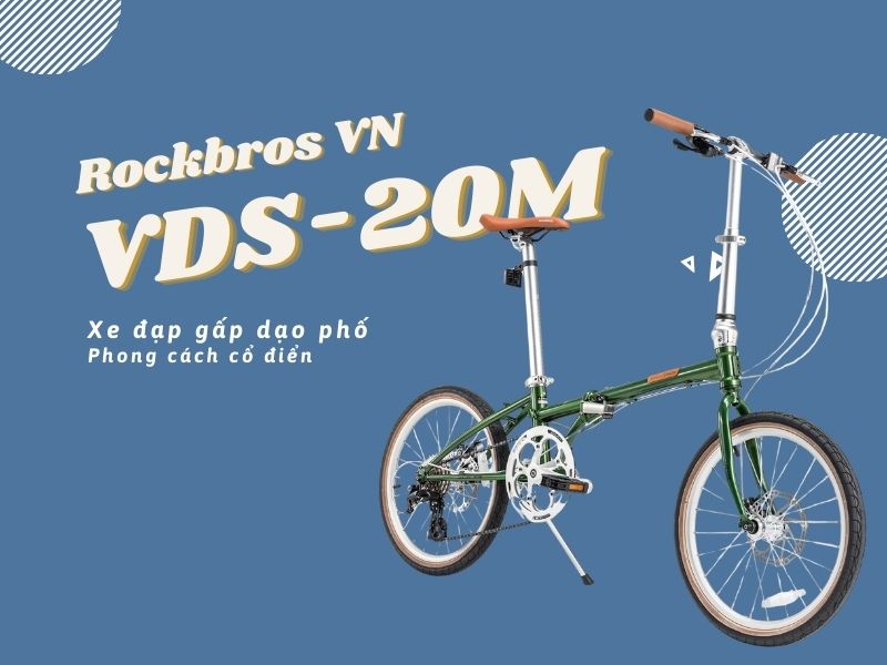 Xe đạp gấp Rockbros VDS-20 phong cách cổ điển